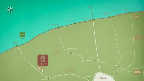 Imagen 3 de 4 de ¡¡venta!! Lotes Residenciales En Vitana En Sisal, Pueblo Mág
