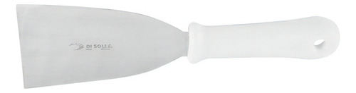 Espátula recta de acero inoxidable con mango blanco 8 - Di Solle Color Inox + White