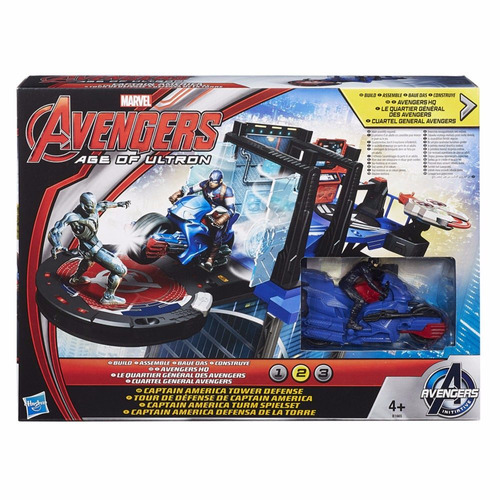 Brinquedo Avengers Captain America Tower Defense Hasbr B1665