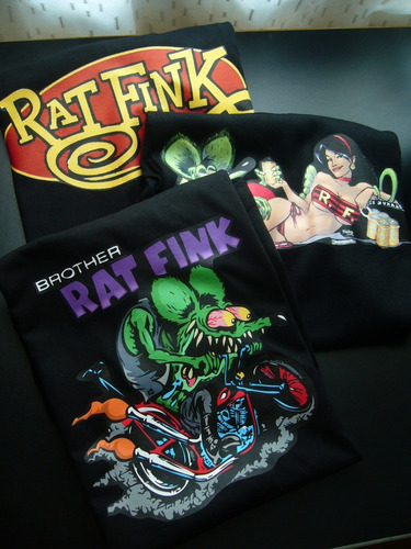 Remeras Rat Fink Estampadas Surfer Pinup *mr Korneforos*