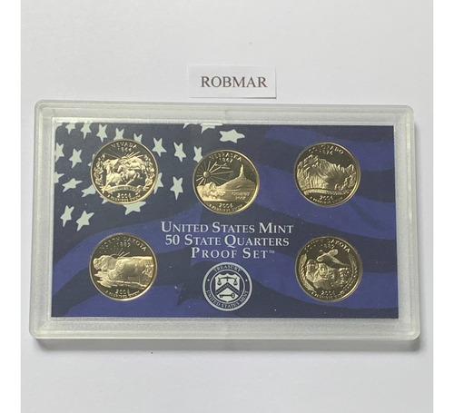 Robmar-u.s.a.estuche-blister 5 Quarter Año 2006 Certificados