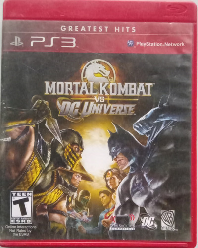 Mortal Kombat Vs Dc Universe Ps3 Fisico Usado