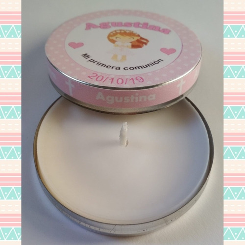 Latita Souvenir Más Vela Personalizada X 10