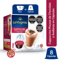 Comprar Cafe Cappuccino Chocolate Y Avellanas x 8 Capsulas La Virginia Dolce Gusto - Sin Tacc