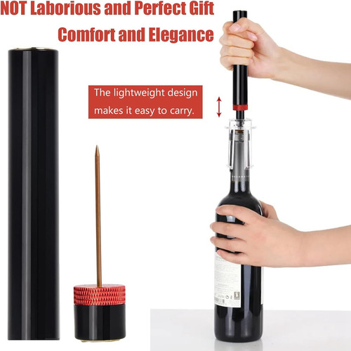 Conjunto De Abridor De Vinhos Travel Portable Pocket Air Pre