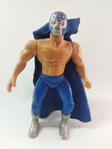 Luchador Bootleg Aaa Blue Demon Capa Azul (Usado)