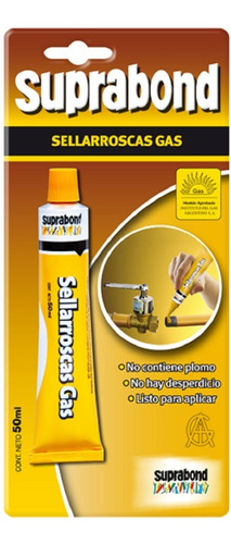 Imagen 1 de 3 de Sellaroscas Suprabond De Gas 50ml