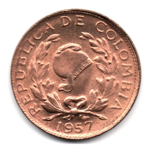 1 Centavo 1957 Nueva Y Con Todo El Brillo