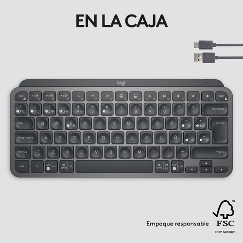 Teclado Bluetooth Logitech Master Series Mx Keys Mini Españo