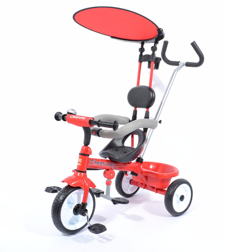 Triciclo Infantil Modelo Cheerway Bebesit Rojo Celeste Rosa