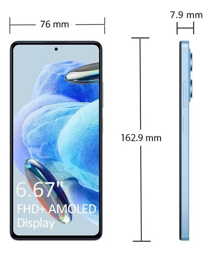 Xiaomi Redmi Note 12 Pro 5g Dual Sim 256 Gb Azul 8 Gb Ram Az