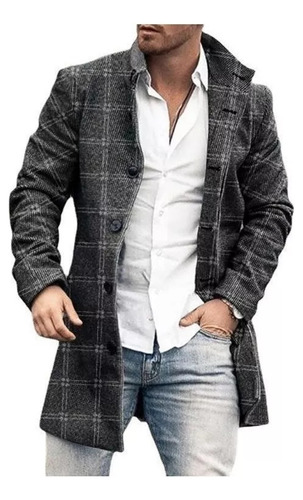 Chamarra De Gabardina Para Hombre Con Cuello Alto Wool2023