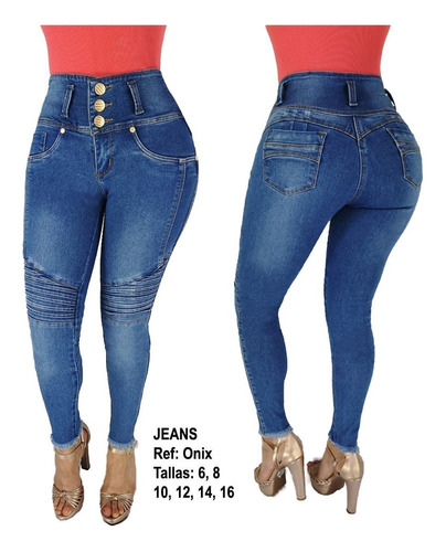 Jeans Levanta Cola, Talle Alto, Control Abdomen Promocion.