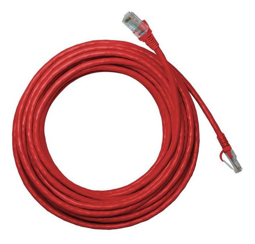Imagem 2 de 9 de Cabo De Rede Cat6 Crimpado Utp Nexans Vermelho Rl 20m