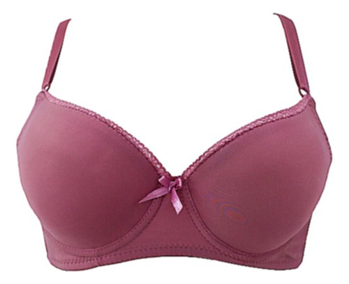 Paquete 6 Brasier Push Up Dama Copa B Reforzada Ajustable