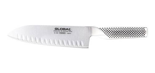 Global 7  Hollow Ground Santoku Knife G 80 Silver