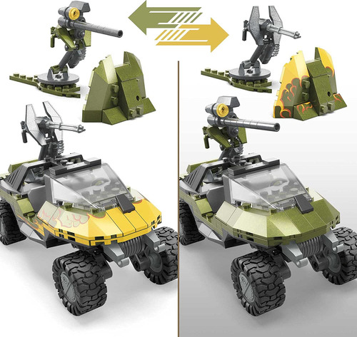Mega Halo Rescue Warthog Rescue (324 Unidades), Color Rojo