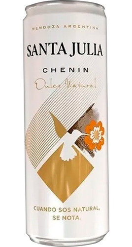 Imagen 2 de 7 de Vino Santa Julia Chenin Blanco Dulce Lata 355ml