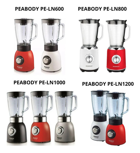 Jarra Vaso De Vidrio Para Licuadora Peabody Pe-ej603