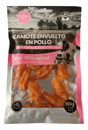 Snack Camote Envuelto En Pollo Perros Quality Premios