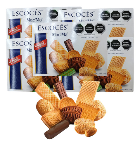 Galletas Escoses Surtidas 3 Pz C/u 330 G Mac Ma