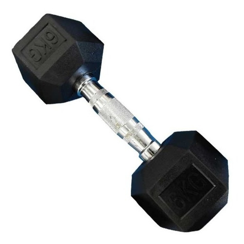 Mancuerna Hexagonal Goma 6kg Athletic