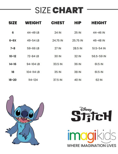 Conjunto De Atuendos Disney Lilo & Stitch Para Niñas Pequeña