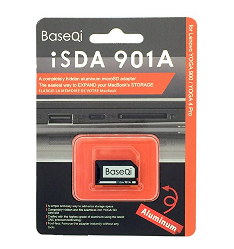 Adaptador Microsd De Aluminio Baseqi Para Lenovo Yoga 900 Y 