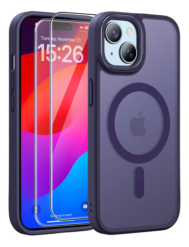 Funda Jame Para iPhone 15 C/2 Prot Pant Silic Purpura M