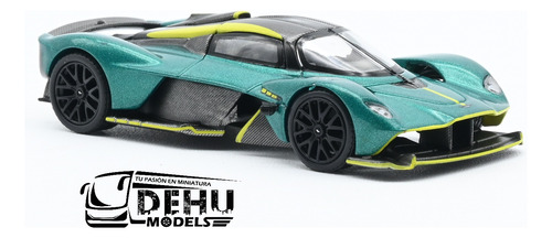 Auto Escala 1/64 Aston Martin Valkyri Verde, Pr64-0054