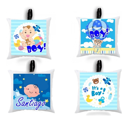 Imagen 6 de 10 de Llavero Cojin 24 Fiesta Bautizo Recuerdo Baby Shower Minne