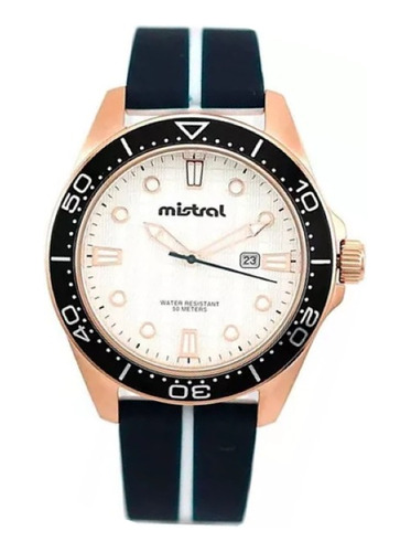 Reloj Mistral Gti-2055r 100% Acero 50m Wr Cristal Duro Gemma