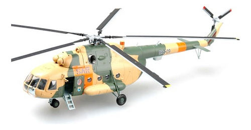 Miniatura Helicóptero Mi-8 Hip-c 1/72 Easy Model Ae 37044 Cor Marrom/verde