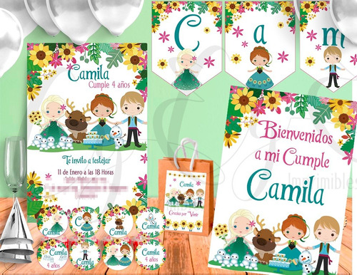 Mini Kit Imprimible Frozen Fever+ Inv Digital