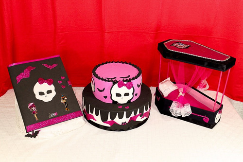 Kit Decoração De Festa Monster High - Convite Modelo Grande