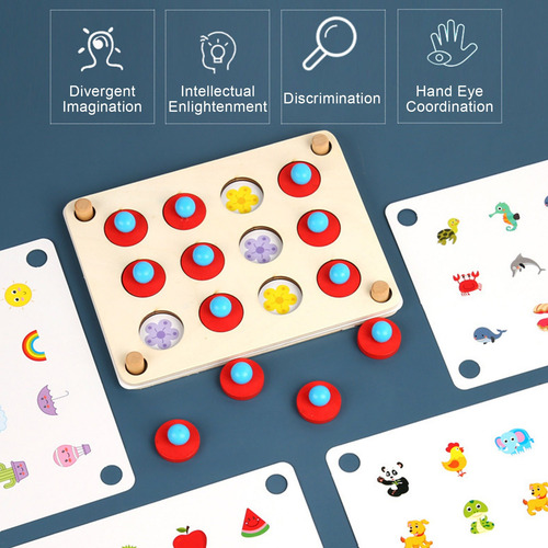 C Juego De Memoria De Madera Para Niños Duradero Y Seguro Ma