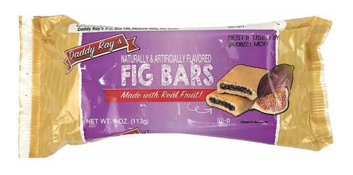 Galletas De Higo, Americanas Importadas Daddy Rays® Fig Bars