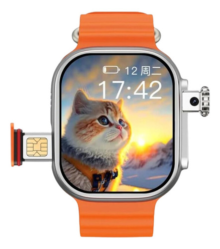 Smartwatch 5g Ultra 3 Ai 16gb 4pulseira 10 Chip Câmera Serie Caixa Prateado Pulseira Prateado