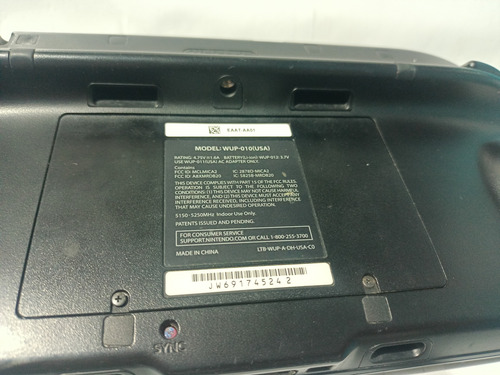 Nintendo Wii U Control Tableta Leer Descripción Negro (Usado)