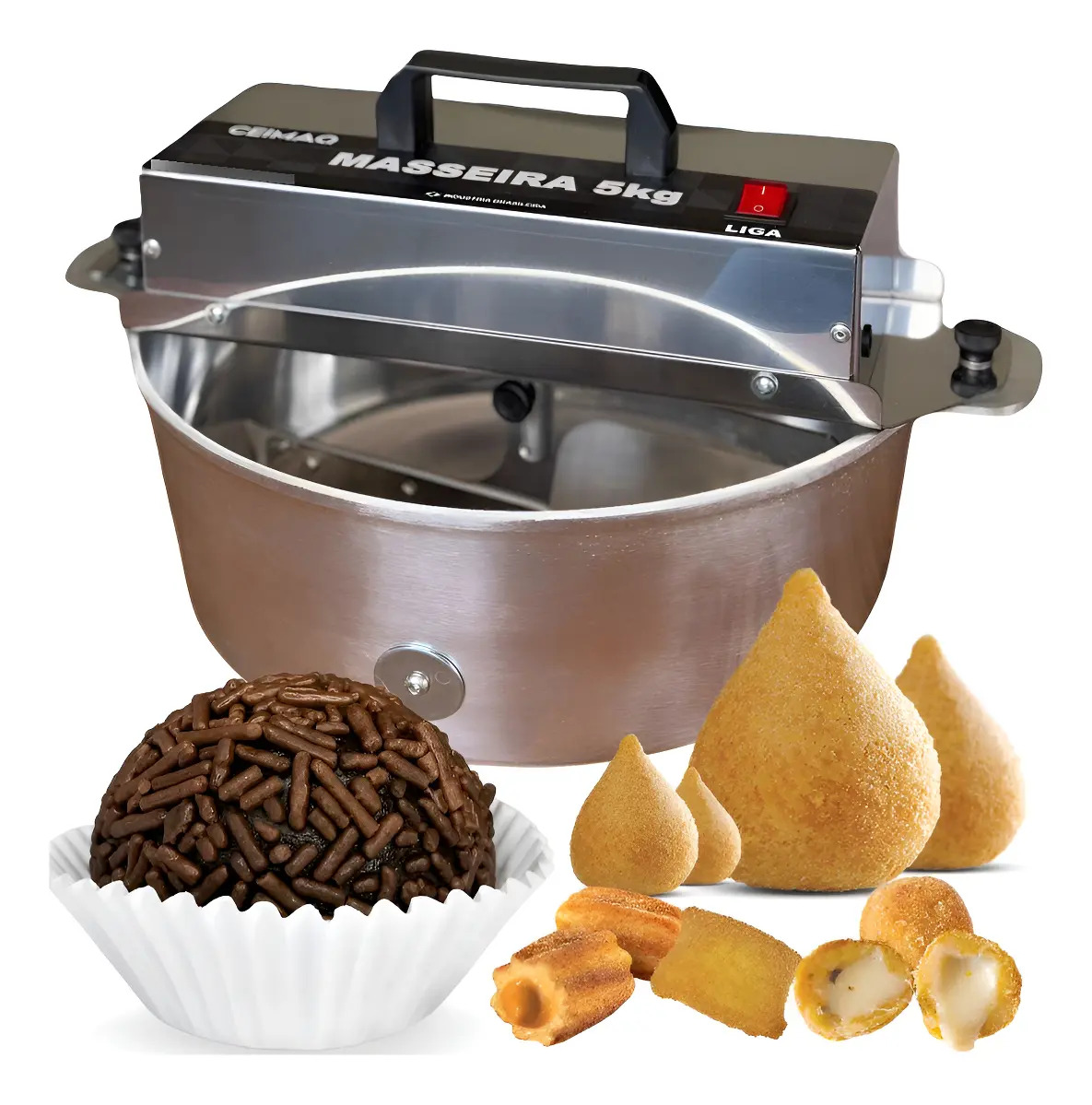 Ceimaq Maquinas Maquina De Bater E Cozinhar Massa De Salgado E Doces 5kg Profissional