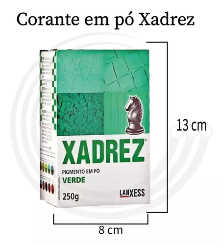 TINTA EM PÓ XADREZ VERDE 250G - Casa Select - Construção e Acabamento