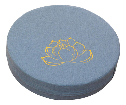 Almofada Redonda Para Meditação Para Ioga, 16 Azul 10cm