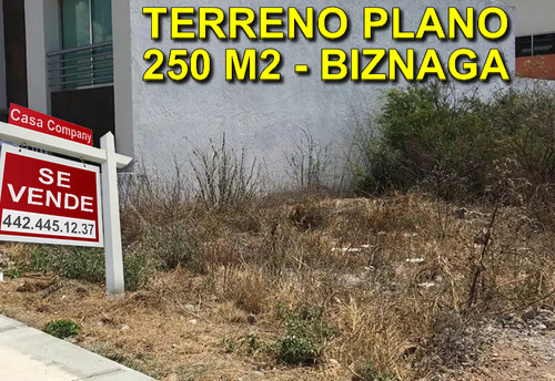 Terreno Plano De 250 M2 En Zibatá, Fracc. Biznaga, Oportunid