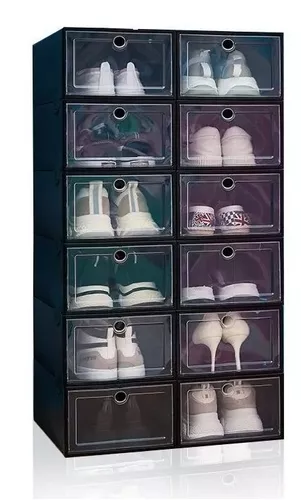 14 Piezas Cajas Organizadoras Apilables Para Zapatos AVEDISTANTE