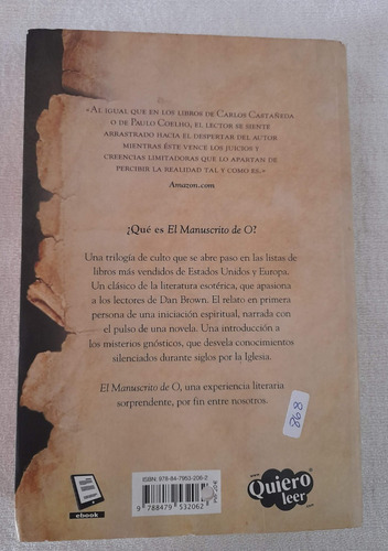 El Manuscrito De O - Volumen 1 - Lars Muhl - Urano (Usado)