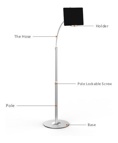 Base Soporte Tablet Celular Flexible Extensible Universal