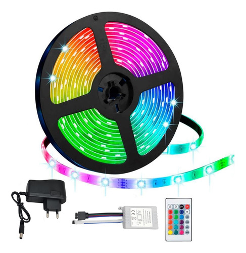 Rollo Led Rgb 5 Mts C/control (001)