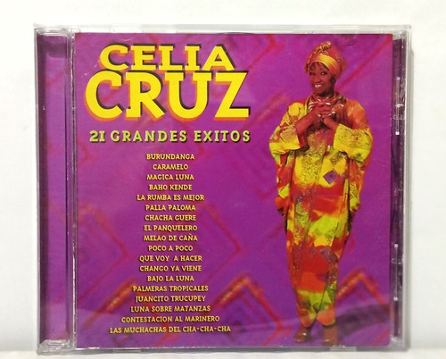 Cd Celia Cruz - 21 Grandes Éxitos 2001 México Generamusica