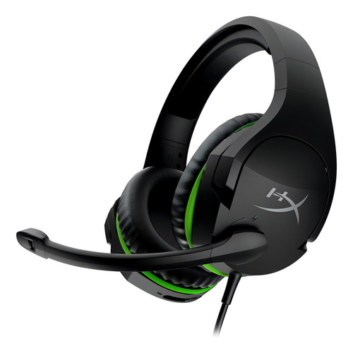 Auriculares Hyperx Cloudx Stinger Gamer para Xbox PC Ps4, negro/verde