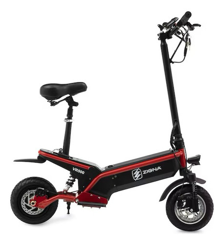 Scooter Eléctrico Zigna Vr500 45km/h Carga Max 150kg Negro